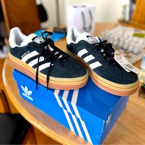 NIB ADIDAS GAZELLE BOLD ‘BLACK GUM’ WMNS